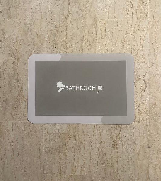 2 Pcs Water Resistant Bathroom Mats