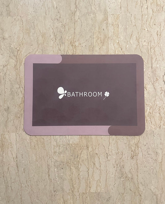 2 Pcs Water Resistant Bathroom Mats